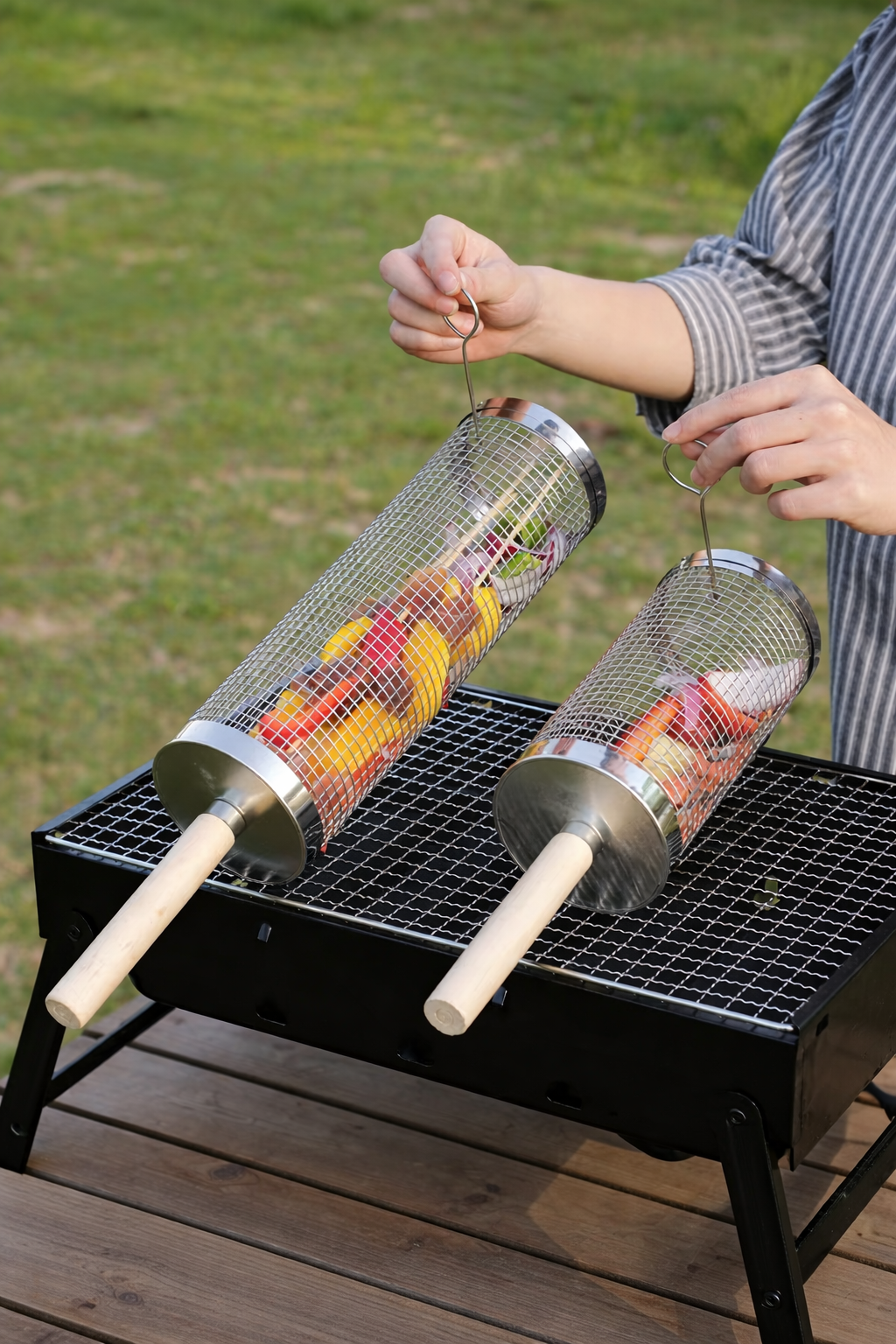 RollGrill™ Rotating BBQ Basket
