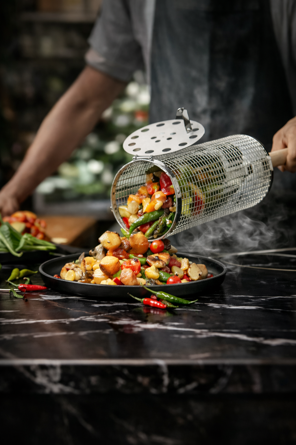 RollGrill™ Rotating BBQ Basket