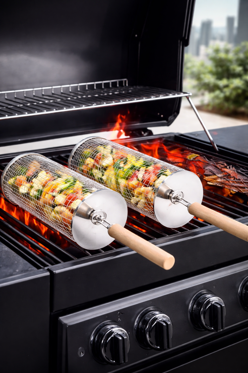 RollGrill™ Rotating BBQ Basket
